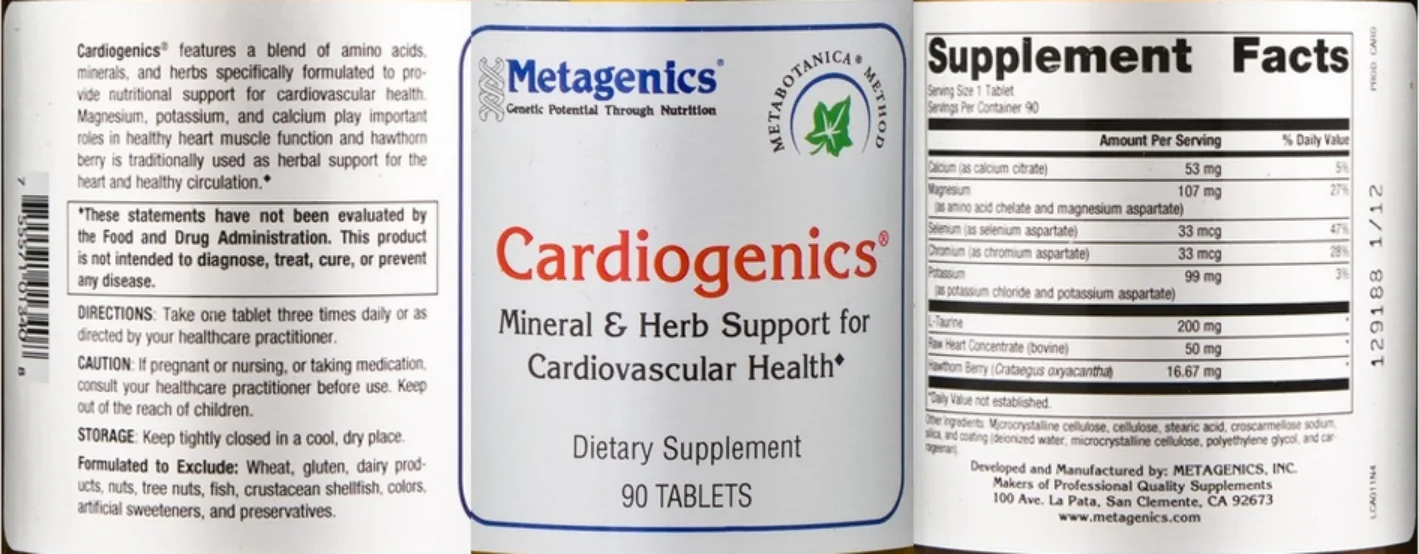Label for Cardiogenics