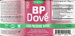 Label for Blood Pressure Support