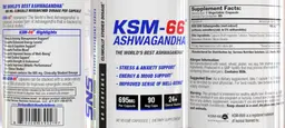 Label for KSM-66 Ashwagandha