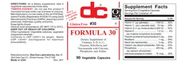 Label for Formula 30