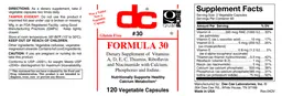 Label for Formula 30