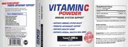 Label for Vitamin C Powder 1,000 mg