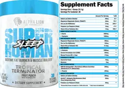 Label for SuperHuman Sleep Fruit Punch