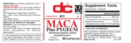 Label for Maca Plus Pygeum