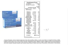 Label for One Daily Men's Multivitamin