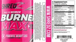 Label for Burner Max Made for Women