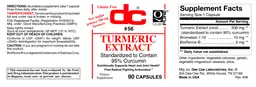Label for Turmeric Extract