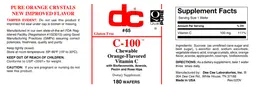 Label for C-100 Chewable Orange-Flavored