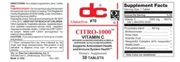 Label for Citro-1000