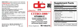 Label for Citro-1000