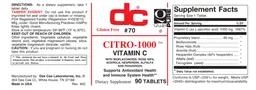 Label for Citro-1000