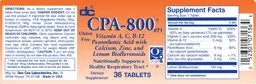 Label for CPA-800
