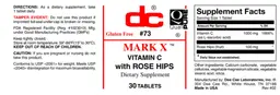 Label for Mark X