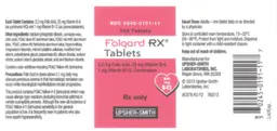 Label for Folgard RX Tablets