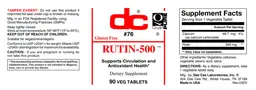 Label for Rutin-500