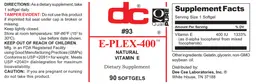 Label for E-Plex-400