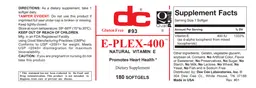 Label for E-Plex-400