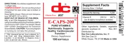 Label for E-Caps-200