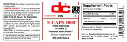 Label for E-Caps-1000