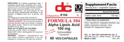 Label for Formula 104