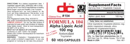 Label for Formula 104