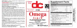 Label for Omega 3 6 9