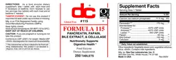 Label for Formula 115