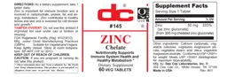Label for Zinc