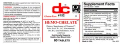 Label for Hemo-Chelate