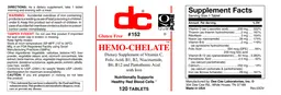 Label for Hemo-Chelate