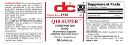Label for Q10 Super 30 mg