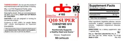 Label for Q10 Super 30 mg