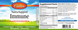 Label for Nutra-Support Immune