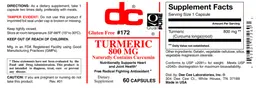 Label for Turmeric 800 mg