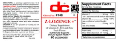 Label for Z-Lozenge + Fruit Flavor