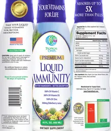 Label for Premium Liquid Immunity