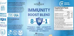Label for Immunity Boost Blend 8-In-1