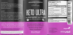 Label for Keto Ultra