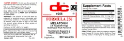 Label for Formula 256