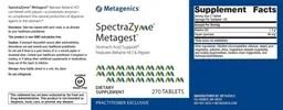 Label for SpectraZyme Metagest