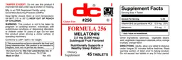 Label for Formula 256