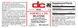 Label for Formula 256