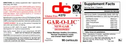 Label for Gar-O-Lic