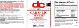 Label for Gar-O-Lic