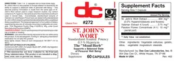 Label for St. John's Wort