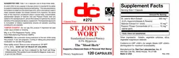 Label for St. John's Wort