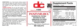 Label for Panzyme-HCL