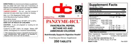 Label for Panzyme-HCL