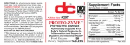 Label for Proteo-Zyme
