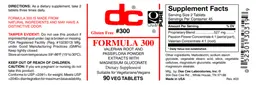 Label for Formula 300